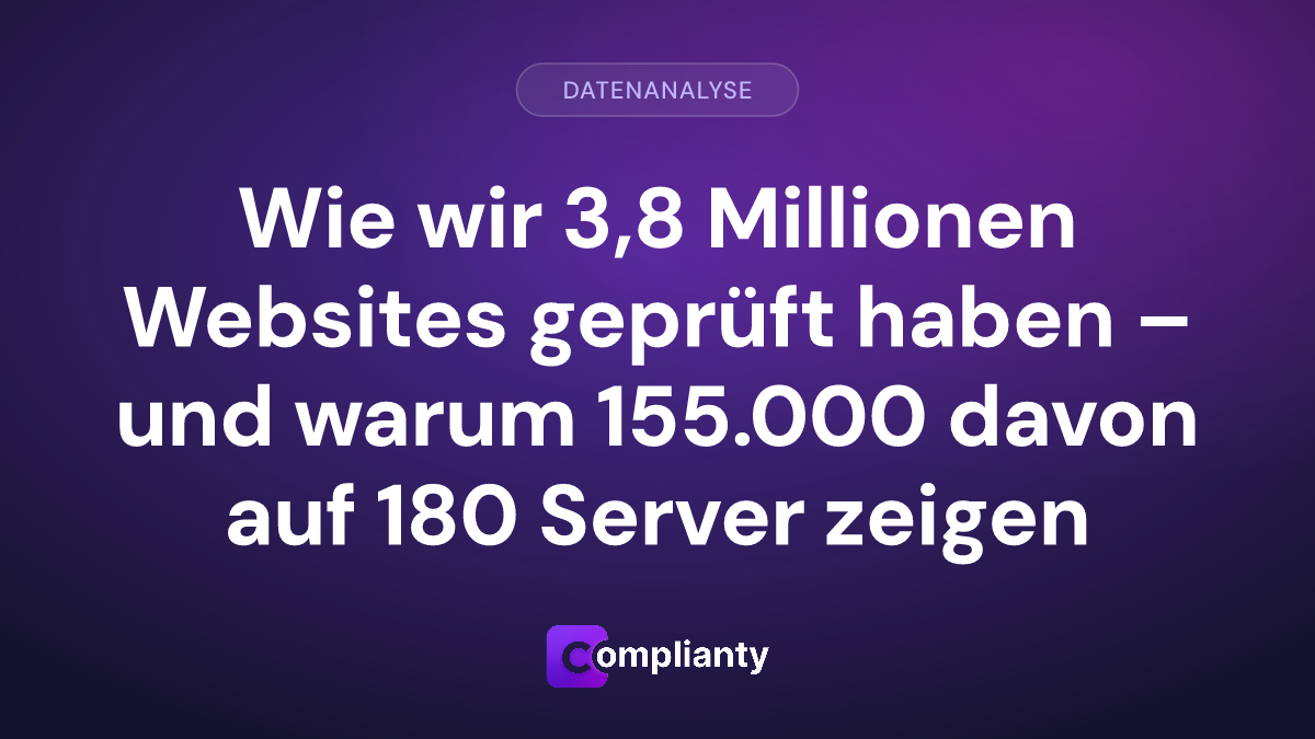 Wie wir 3,8 Millionen Websites geprüft haben – und warum 155.000 davon auf 180 Server zeigen